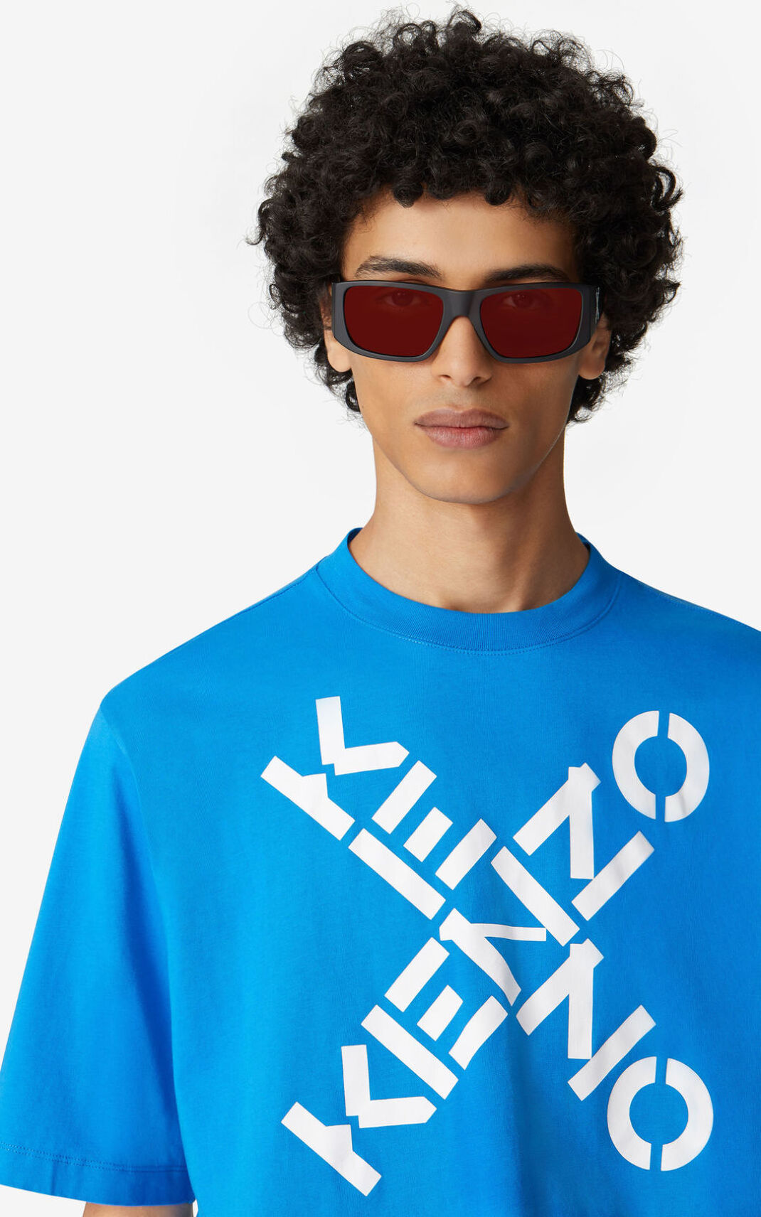 Camiseta Kenzo Sport Big X Masculino - Azuis | 617NZJIEL